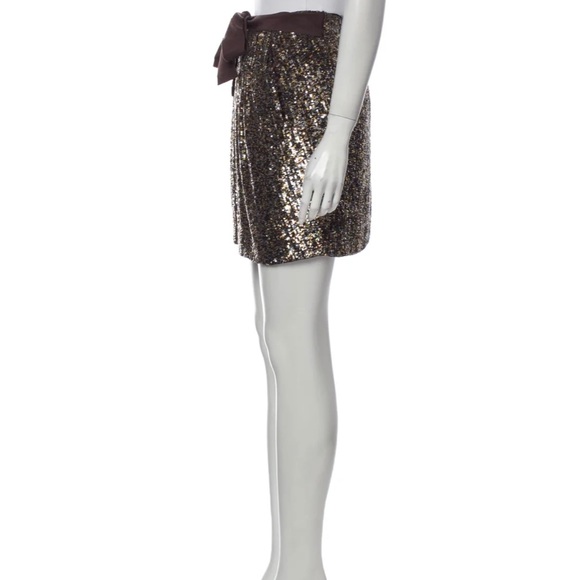 Rare 3.1 Phillip Lip Sequin Silk Skirt - Picture 2 of 3